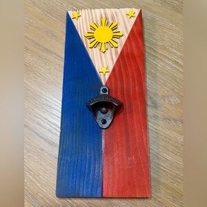 Philippines Flag Bottle Opener Wall Decor
